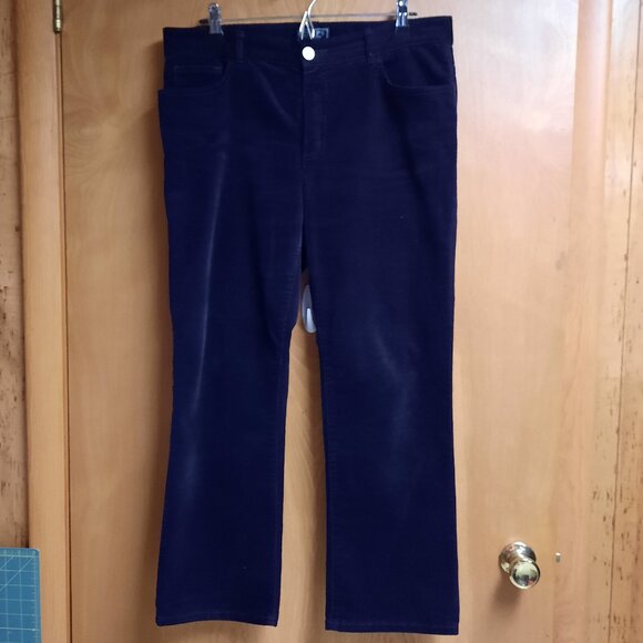Pants, Chaps Deep, Deep Purple Corduroy Jeans - Picture 1 of 4